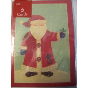 Christmas Cards ~ Set of 6 (Santa, St. Nicholas)