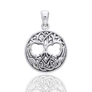 United Worlds   Tree of Life Celtic Knot Symbol Sterling 
