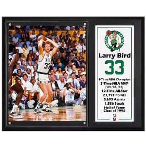  Mounted Memories Celtics Larry Bird 12x15 Plaque with 8x10 
