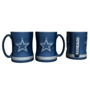  Dallas Cowboys Coffee Mug   15oz Sculpted: Sports 