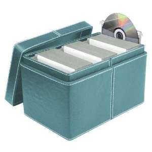  Faux Leather CD and DVD Filing Box (150 Disc Capacity 