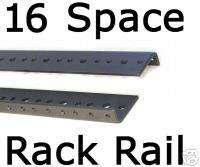 16 Space Case Rack Mount Rail   Pair   GRUBER  