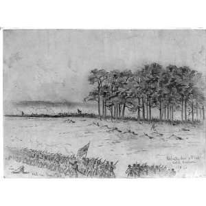  Drawing Ricketts division, 6th Corps, Cold Harbor