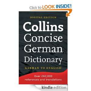  Concise German English Dictionary (Collins Concise German Dictionary 