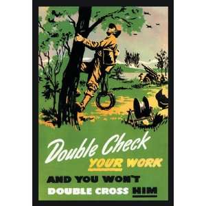 Double Check Your Work 20x30 poster