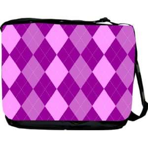  Rikki KnightTM Purple Argyle Design Messenger Bag   Book 
