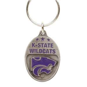  Kansas State Wildcats Pewter Keychain