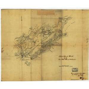 1863 map: Charleston County South Carolina: Home & Kitchen