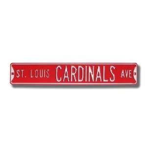   AVE Red Authentic METAL STREET SIGN (6 X 36)