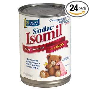 Isomil Soy Formula with Iron, Concentrated Liquid, Case of 24  each 13 