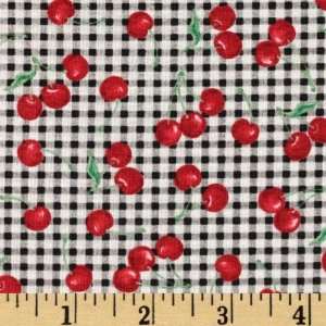  56 Wide Cherry Picked Checkered Cherries Red/Black 