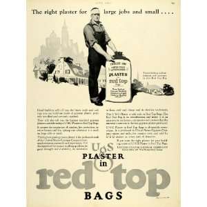  1925 Ad Plaster Red Top Bag UGS United States Gypsum 
