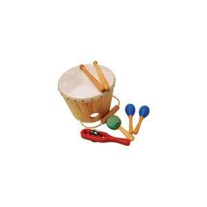  Sounds Like Fun Shake Rattle and Drum   set or 4 wooden 