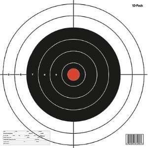  Plain Paper Target Twelve Inch Round Pack of 13 Sports 
