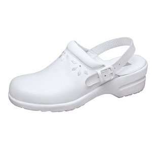  Cherokee Padded Collar Clog in WHITE Health & Personal 