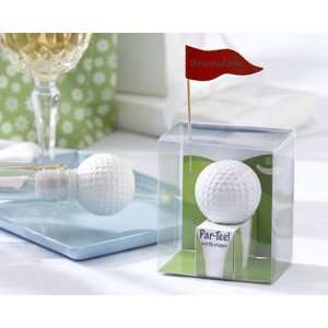  Par Tee Golf Ball Bottle Stopper with Flag Place Card 