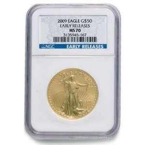  2009 $50 Gold American Eagle MS70 NGC Early Release 
