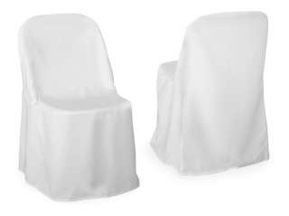 50 White Folding Chair Covers Wedding Party Decorations  
