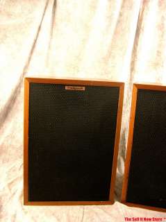   1985 Klipsch Heresy II horn loaded speakers loudspeakers walnut  