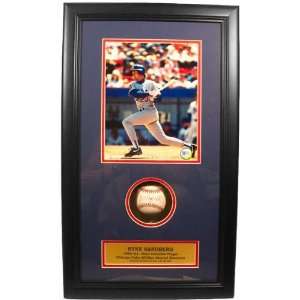 Ryne Sandberg Chicago Cubs Shadowbox with Autographed Baseball  