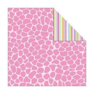 Blvd Baby Girl Double Sided Cardstock 12X12 Snuggly Safari; 25 Items 
