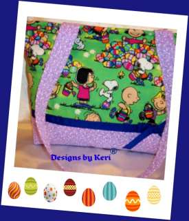   by Keri Easter Peanuts Gang Snoopy Charlie Brown Spring tote bag purse