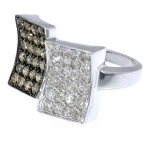    1.50 Carat Chocolate & White Diamond Right Hand Ring Jewelry