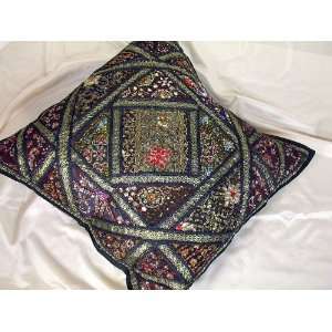  Black Decor Ethnic Tapestry Floor Bed Pillow Cushion