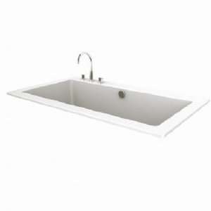   Solutions 66 Drop In Airpool Bath Tub with Faucet Deck and Center
