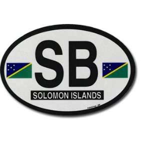 Solomon Islands   Oval Decal