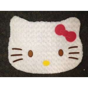  Cute Hello Kitty Face Rug (White) approx size 24x18 