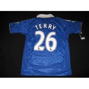  08 09 CHELSEA FC HOME JERSEY TERRY + FREE SHORT (SIZE XL 