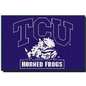  Texas Christian Horned Frogs College Style Tufted 20x30 