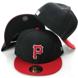   Tone Black Red Fitted 59 Fifty Hat Cap:  Sports & Outdoors