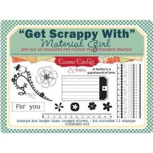   Rubber Stamps Get Scrappy With Material Girl 11 stamps: Home & Kitchen
