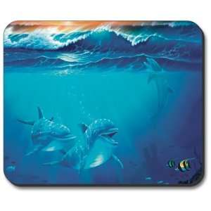  Dolphins at Play   Mouse Pad Electronics