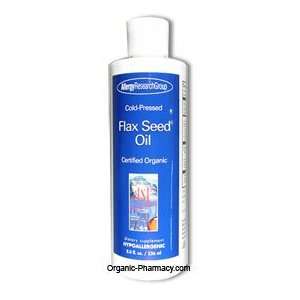  Flax Seed Oil Certified Organic (Heat Sensitive)   8 oz Liquid 