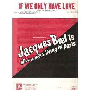  Sheet Music If We Only Have Love Jacques Brel 27 