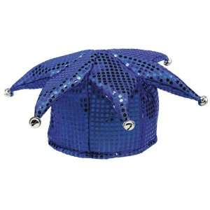  Blue Sequined Jester Hats Toys & Games