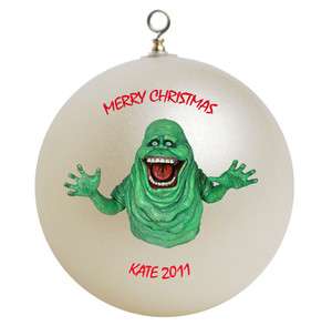 Personalized Custom Ghostbusters Slimer Christmas Ornament Gift Add 