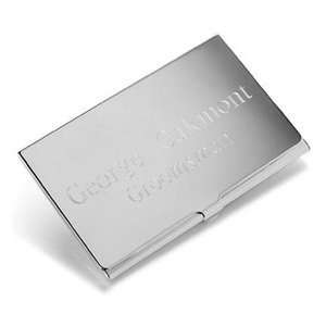  Silver Plated Business Card Case