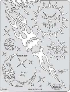 Frasers Son of SkullMaster Airbrush Paint Stencil Template (Set of 4 