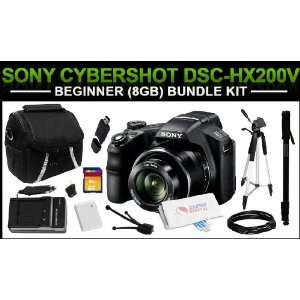  CyberShot DSC HX200V 18.2MP DSLR (Black) Digital Camera 8GB Beginner 