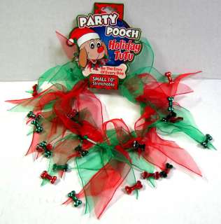 Party Pooch Christmas Holiday Dog Tutu Stretch Collar S  