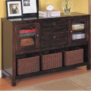  Dickson Console Table with Basket Storage: Home & Kitchen