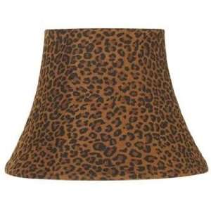  Leopard Print Bell Lamp Shade 7x12x8.5 (Spider)
