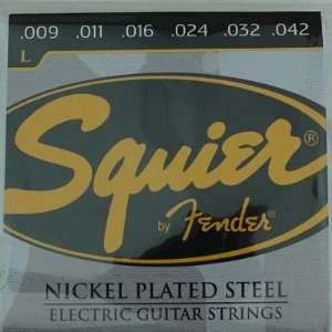  squier nickel plated steel electric guitar strings .009 