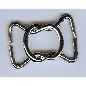   Horse shoe shaped ring clasp closure in Nickel Finish 