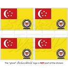 SINGAPORE Singaporean Army Flag 2 (50mm) Vinyl Bumper Stickers 