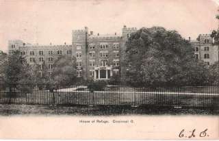 Postcard Ohio OH Cincinnati House of Refuge 1906  